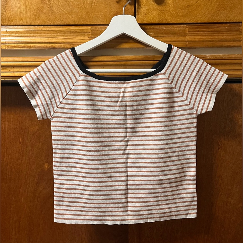 Prima Nordstrom Striped Cropped Shirt